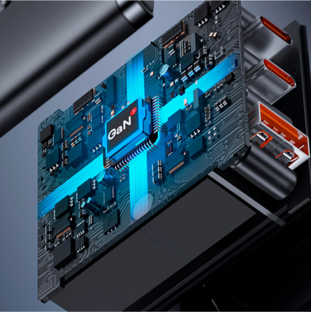 Сетевое зарядное устройство OS-Baseus Cube Pro Fast Charger 2C+U 65W EU Чёрный (P10152301113-00)