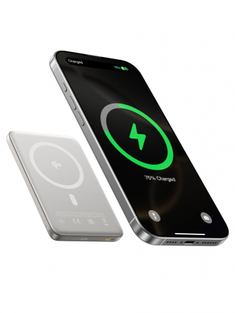 Повербанк Baseus PicoGo AM41 Ultra-Slim Qi2 Magnetic 10000mAh 27W Серый (в комплекте USB-C - USB-C кабель 30см) (E0027203)