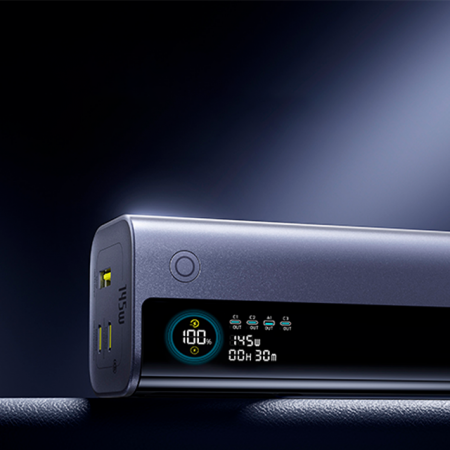 Внешний аккумулятор Baseus EnerGeek GR11 Power Bank with Retractable Cable 20000mAh 145W, титан (E0027B02)