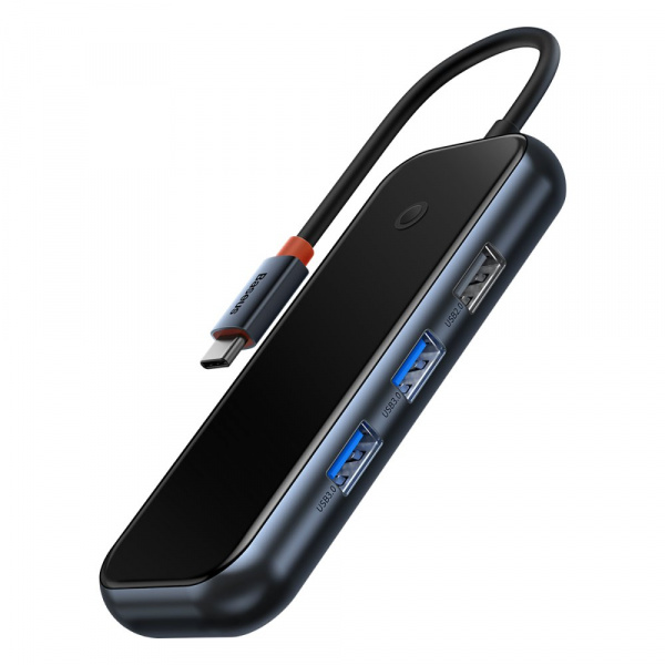 Хаб Baseus AcmeJoy 5-Port Type-C HUB Adapter (Type-C - HDMI*1+USB3.0*2+USB2.0*1+Type-C PD&Data *1) Темно-серый (WKJZ010213)