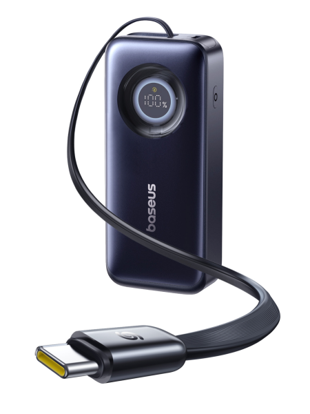 Внешний аккумулятор Baseus EnerCore CR11 Power Bank with Retractable Cable 20000mAh 67W Черный (E0027H00)