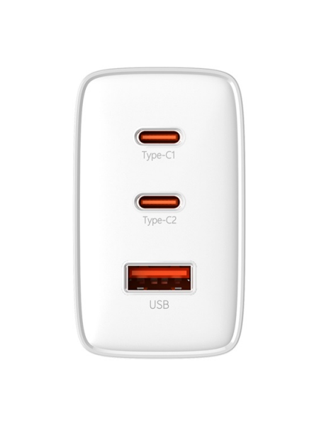 Сетевое зарядное устройство OS-Baseus Cube Pro Fast Charger 2C+U 65W EU Белый (P10152301213-00)