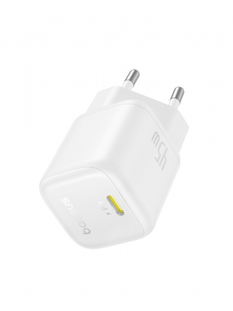 Сетевое зарядное устройство OS-Baseus PicoGo GaN Fast Charger 1C 45W EU Белый (P10176800213-00)