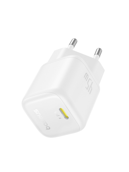 Сетевое зарядное устройство OS-Baseus PicoGo GaN Fast Charger 1C 45W EU Белый (P10176800213-00)