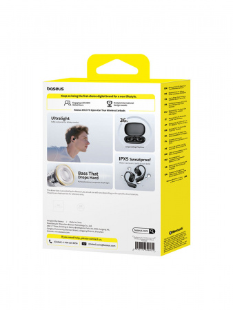 Беспроводные наушники Baseus Eli 2i Fit Open-Ear True Wireless Earbuds Чёрный (A0102604)