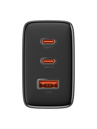 Сетевое зарядное устройство OS-Baseus Cube Pro Fast Charger 2C+U 65W EU Чёрный (P10152301113-00)