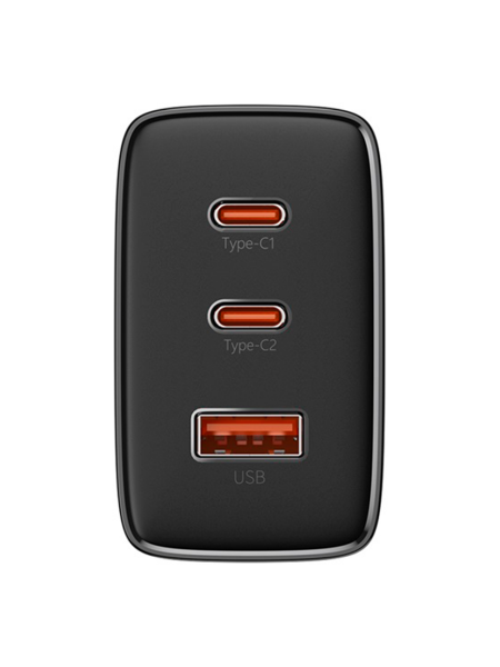 Сетевое зарядное устройство OS-Baseus Cube Pro Fast Charger 2C+U 65W EU Чёрный (P10152301113-00)