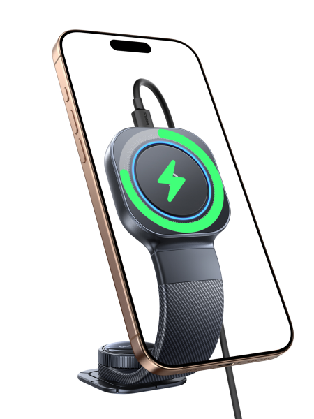 Автомобильный магнитный держатель с беспроводной зарядкой Baseus Prime Trip C03Pro Magnetic Wireless Car Charger Mount Чёрный (C0013A01)