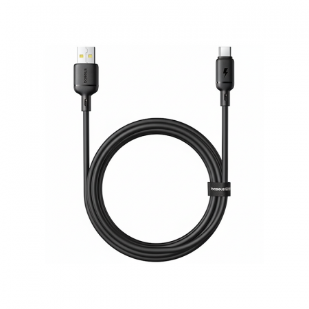 Кабель Baseus Silky Fast Charging Data Cable USB-A - USB-C 3A 1м Чёрный (P10377703113-02)