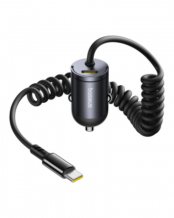 Автомобильное зарядное устройство Baseus Tiny Star Mini Car Charger Type-C + Type-C 30W (C00035001121-00) Чёрное Автомобильное зарядное устройство Baseus Tiny Star Mini Car Charger Type-C + Type-C 30W (C00035001121-00) Чёрное