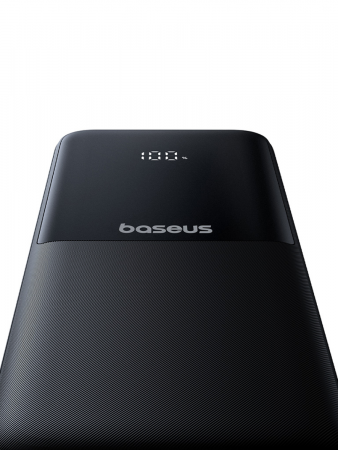 Повербанк Baseus Lipow Dual-Cable Power Bank with Digital Display 10000mAh 22.5W Чёрный ( в комплекте кабель USB-A - USB-C 0.2м) (P10079101123-00)
