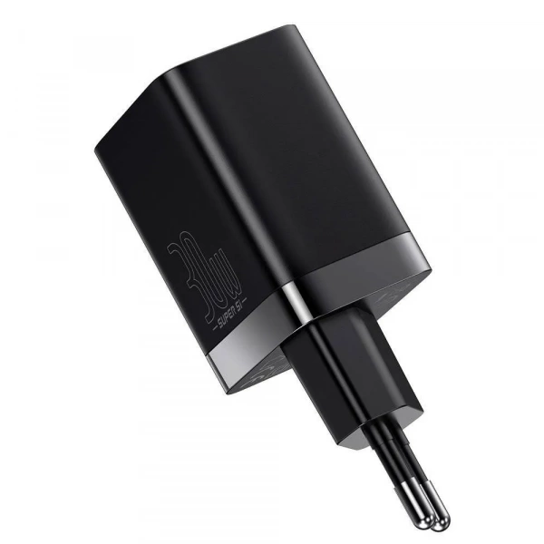 Сетевое зарядное устройство Baseus Super Si Pro Quick Charger USB + Type-C C+U 30W EU Черный (CCSUPP-E01)