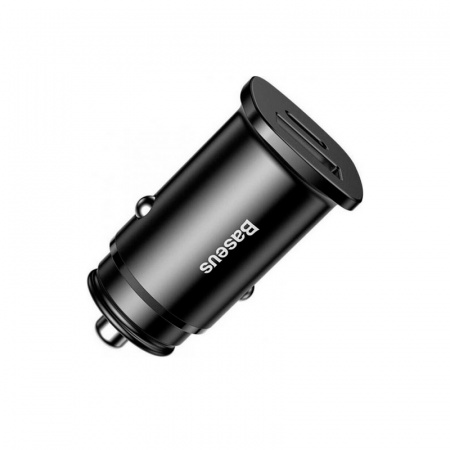 Автомобильное зарядное устройство Baseus Square metal A+C 30W PPS Car Charger Черное (CCALL-AS01)
