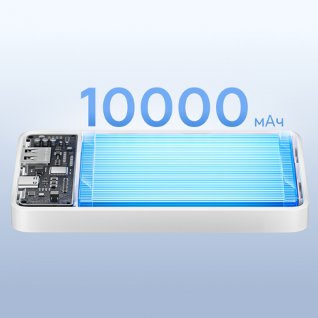 Повербанк Baseus EnerFill FP11 10000mAh 15W Белый (в комплекте Type-C - Type-C кабель 30см) (P1008210C213-00)
