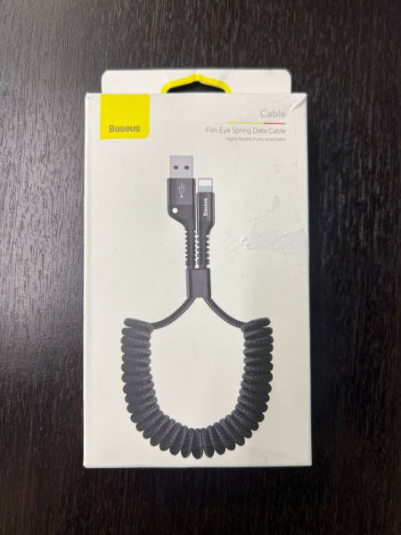 УЦЕНКА Кабель Baseus Fish eye Spring Data Cable (CALSR-01) Повреждена упаковка