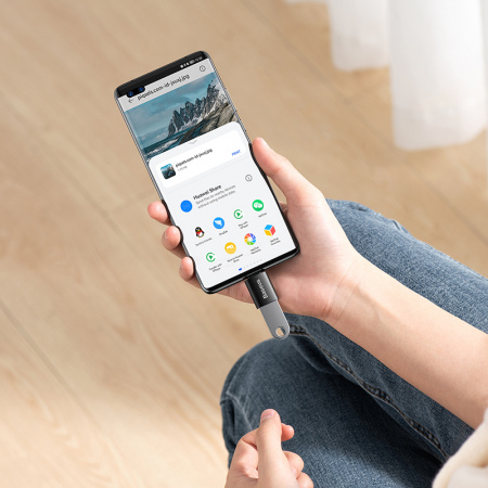 Адаптер-переходник Baseus Ingenuity Series Mini OTG Adaptor Type-C - USB-A 3.1 Черный (ZJJQ000001)