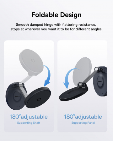 Держатель для телефона магнитный самоклеющийся Baseus MagPro Magnetic черный (B10564101121-00)