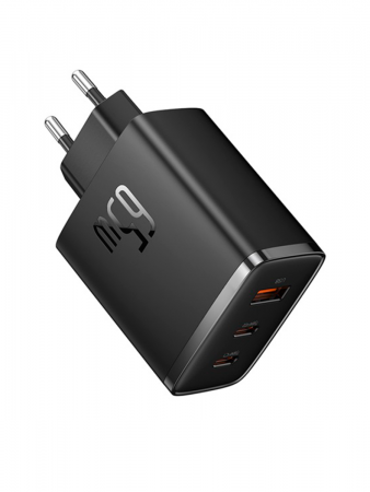 Сетевое зарядное устройство OS-Baseus Cube Pro Fast Charger 2C+U 65W EU Чёрный (P10152301113-00)