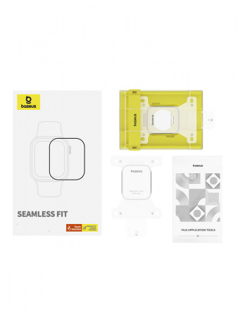 Защитная плёнка-стекло Baseus NanoCrystal Full Coverage Curved ScreenCrystal Tempered Glass Screen Protector 41мм для AP Watch 7/8/9 (P6001510C201-02)