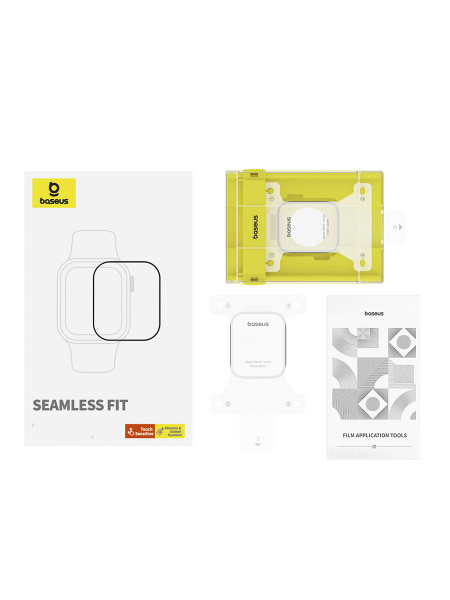 Защитная плёнка-стекло Baseus NanoCrystal Full Coverage Curved ScreenCrystal Tempered Glass Screen Protector 41мм для AP Watch 7/8/9 (P6001510C201-02)