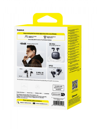 Наушники OS-Baseus Bass BP1 Pro In-Ear True Wireless Earbuds Чёрный (A0010504)