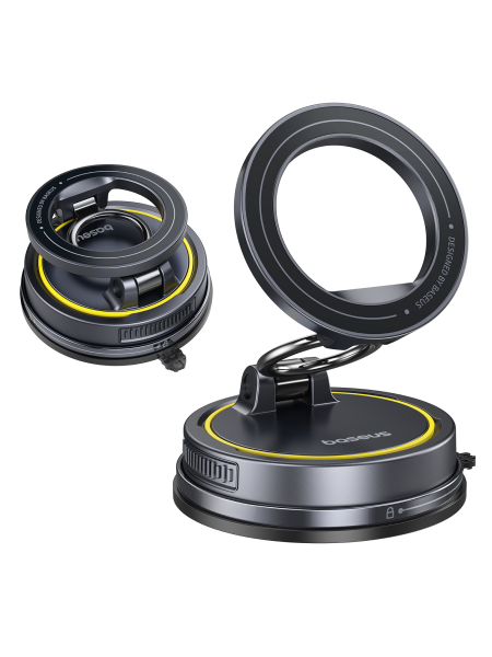 Автомобильный магнитный держатель OS-Baseus PrimeTrip VC2 Flex Magnetic Car Mount Suction Cup Versio Чёрный (C0013803)