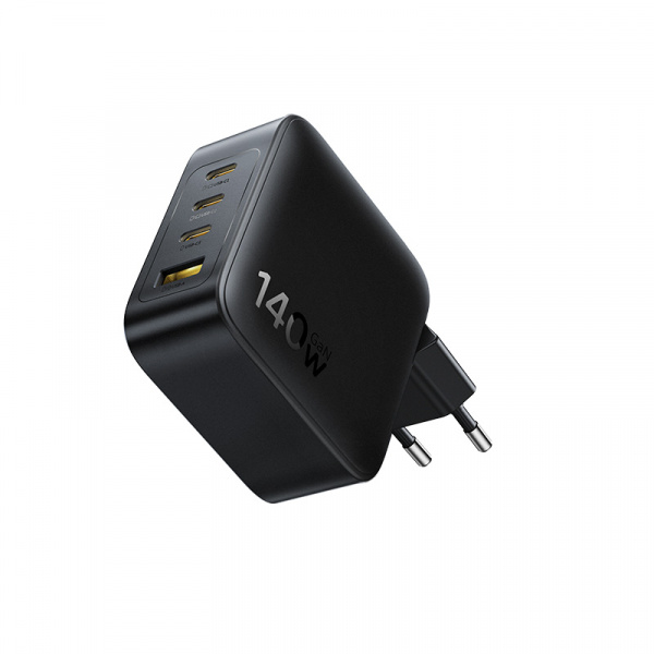 Сетевое зарядное  устройство Baseus EnerFill FH11 GaN Fast Charger 3C+U 140W EU Чёрный (E0121J00) 