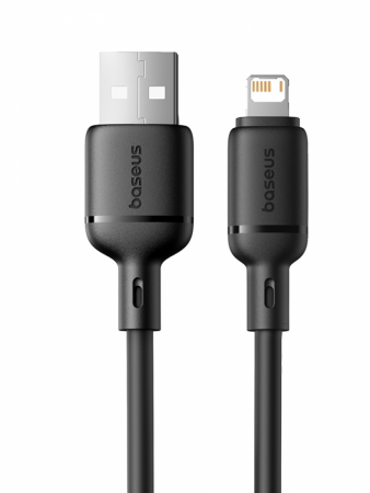 Кабель OS-Baseus Silky Series Fast Charging Cable USB - Lightning 2.4A 1м Чёрный (P10377702113-00)