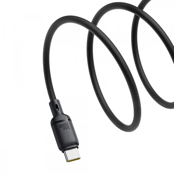 Кабель Baseus Silky Fast Charging Data Cable USB-A - USB-C 3A 1м Чёрный (P10377703113-02)