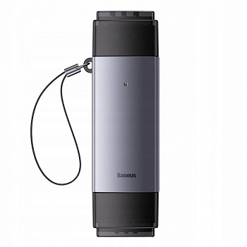 Картридер Baseus Lite Series USB-A & Type-C  - SD/TF Card Reader Grey (WKQX060113)