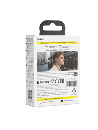 Беспроводные наушники Baseus Bass BS2 Lite True Wireless Earbuds Белый (A0010A03)