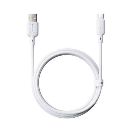 Кабель Baseus Silky Fast Charging Data Cable USB-A - USB-C 3A 1м Белый (P10377703213-02)