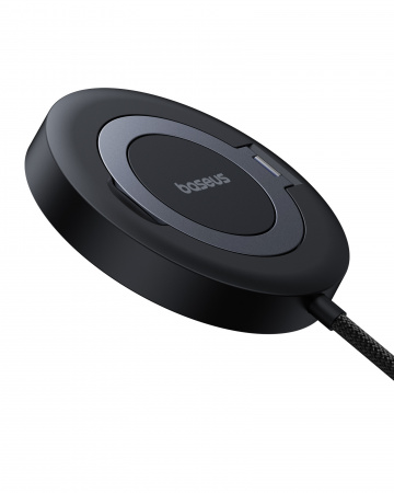 Беспроводное магнитное зарядное устройство Baseus Simple Mini4 Magnetic Wireless Charging Stand Qi2 15W Universal Explorer Edition (P10273300121-01) Чёрное