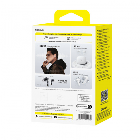 Беспроводные наушники OS-Baseus Bass BP1 Pro In-Ear True Wireless Earbuds Белый (A0010505)