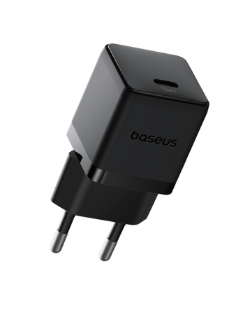 Сетевое зарядное устройство Baseus Palm Fast Charger 1C 30W EU Чёрный (в комплекте кабель Type-C - Type-C 60W(20V/3A) 1м) (P10111605113-01)