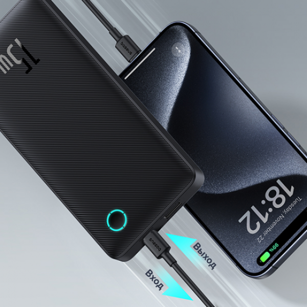 Внешний аккумулятор Baseus Airpow Lite 10000mAh 15ВтUSB/Type-C Чёрный (P10067500123-00)