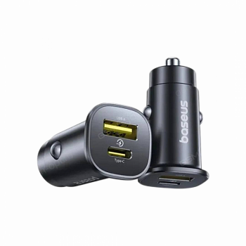 Автомобильное зарядное устройство Baseus GoTrip Car Charger C+U 30Вт Чёрный (C00072300123-00)