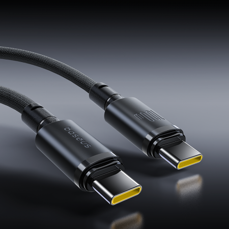 Кабель Baseus New Braided Fast Charging Cable USB-C- USB-C 100W 1м Чёрный (E0426W00)