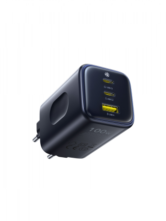 Сетевое зарядное устройство Baseus PicoGo AE11 Fast Charger 2C+U 100W EU Чёрный (E0121400)