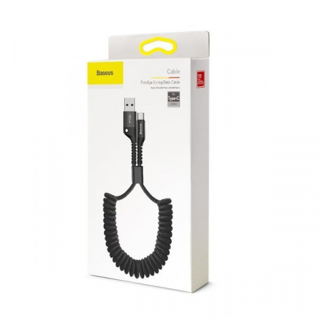 Кабель Baseus Fish-eye Spring Data Cable USB для Type-C 2A 1 метр (CATSR-01)