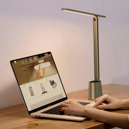 Настольная лампа Baseus Smart Eye Series Charging Folding Reading Desk Lamp (Smart Light ) - Dark Grey (DGZG-0G)