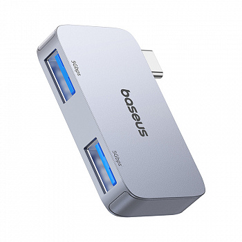 USB-концентратор Baseus UltraJoy Series 2-Port HUB USB-C - USB3.0*2 (B0005280E811-00) Серый