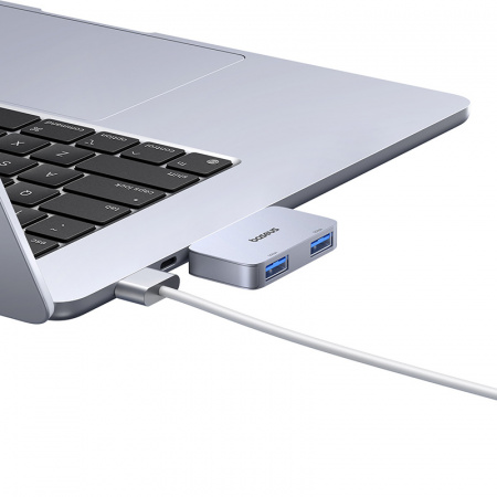 USB-концентратор Baseus UltraJoy Series 2-Port HUB USB-C - USB3.0*2 (B0005280E811-00) Серый