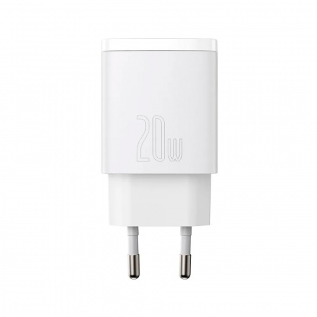 Сетевое зарядное устройство Baseus Compact Quick Charger U+C 20W EU White (CCXJ-B02)