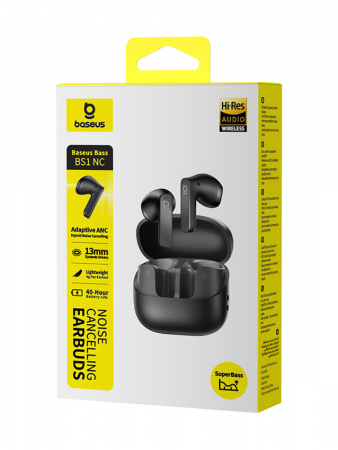 Беспроводные наушники Baseus Bass BS2 Lite True Wireless Earbuds Чёрный (A0010A02)