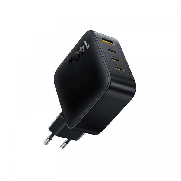 Сетевое зарядное  устройство Baseus EnerFill FH11 GaN Fast Charger 3C+U 140W EU Чёрный (E0121J00) 