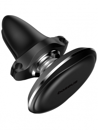 Автомобильный магнитный держатель OS-Baseus Magnetic Car Mount Phone Holder with Cable Clip Air Vent Version Чёрный (C40141201113-00)