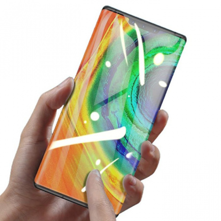 Защитная пленка Baseus 0.15mm Full-screen Curved Surface Water Gel Protector для Mate 30 Pro(2pcs/pack+Pasting Artifactl) (SGHWMATE30P-SA02)
