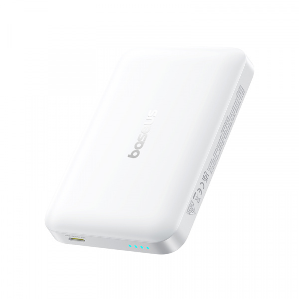 Повербанк Baseus EnerFill FM11 Magnetic 10000mAh 30W Белый (в комплетке USB-C - USB-C кабель 30см) (E0028703)