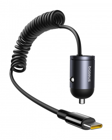 Автомобильное зарядное устройство Baseus Tiny Star Mini Car Charger Type-C + Type-C 30W (C00035001121-00) Чёрное Автомобильное зарядное устройство Baseus Tiny Star Mini Car Charger Type-C + Type-C 30W (C00035001121-00) Чёрное